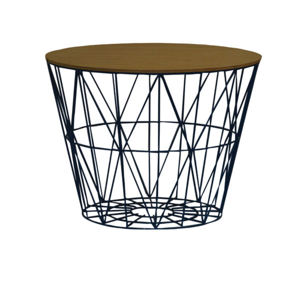 TABLE BASSE WIRE BASKET
