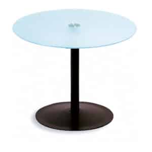 Location table ronde plateau verre