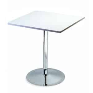 Location table carré plateau blanc