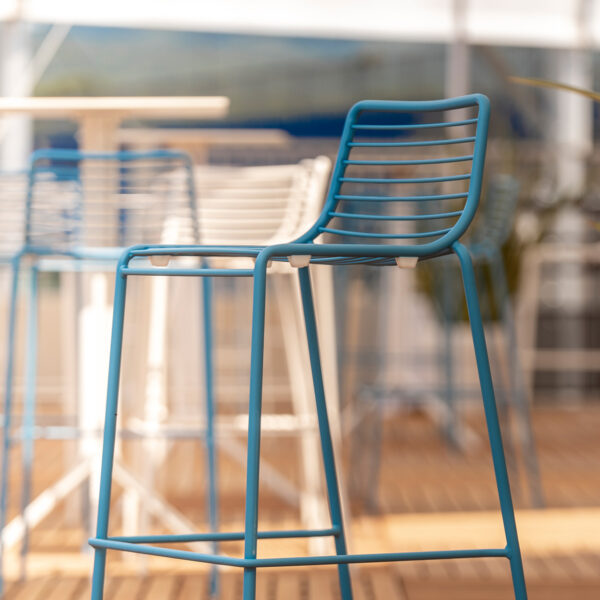 Tabouret Sun bleu