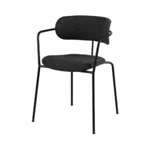 Chaise tissu métal