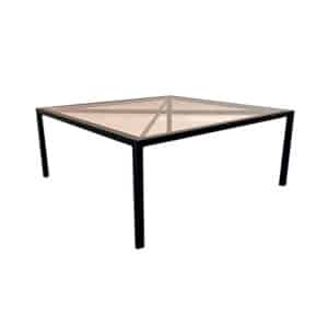 Table basse Biot verre fumé