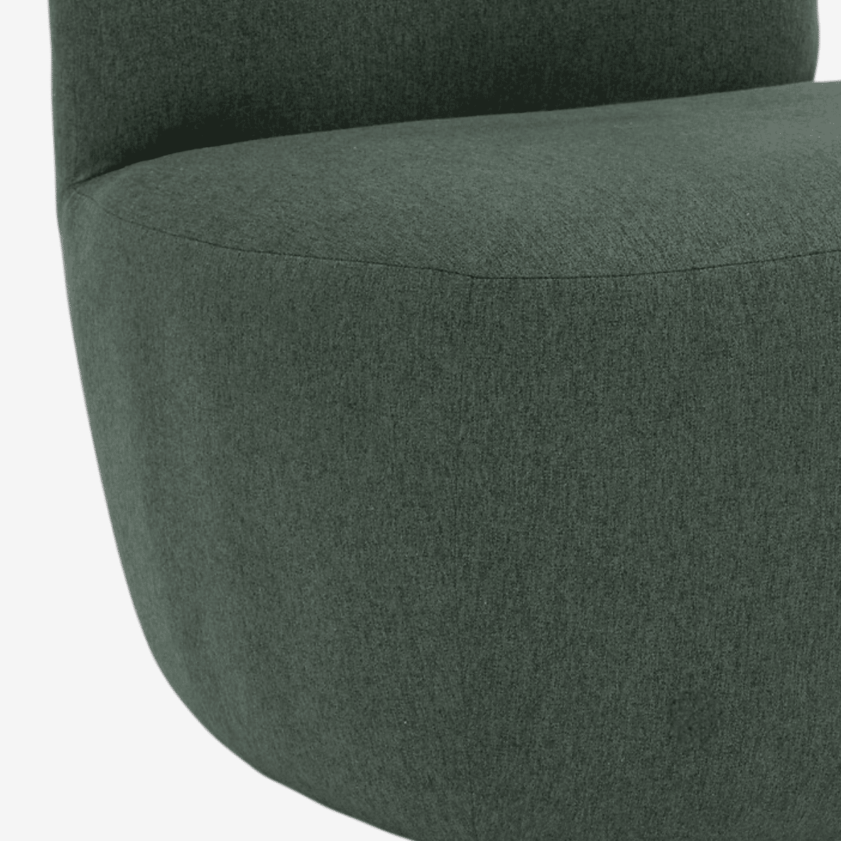 Location fauteuil en tissu vert