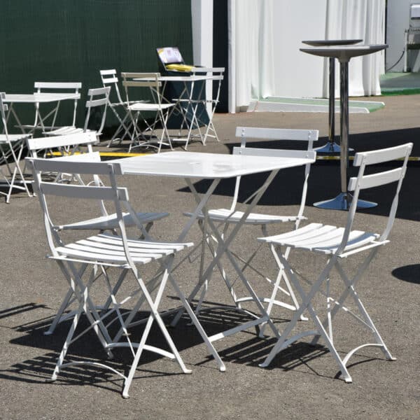 Location TABLE BISTROT BLANC