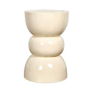 Location pouf crème événementiel