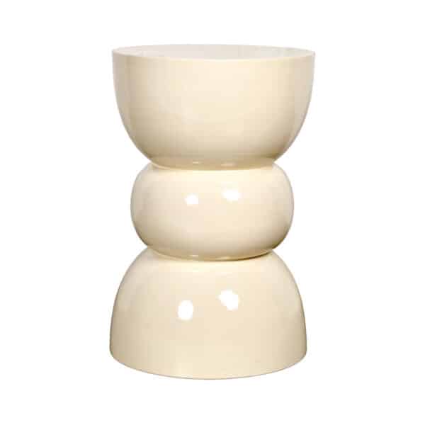 Location pouf crème événementiel