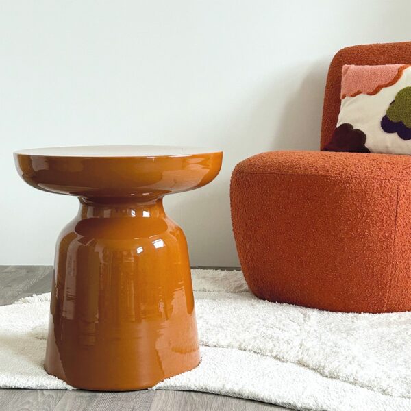 Location pouf ocre événementiel