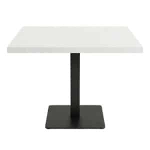 Location grande table carré blanche