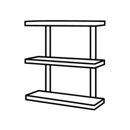 CONSOLES / ÉTAGÈRES / PRÉSENTOIRS